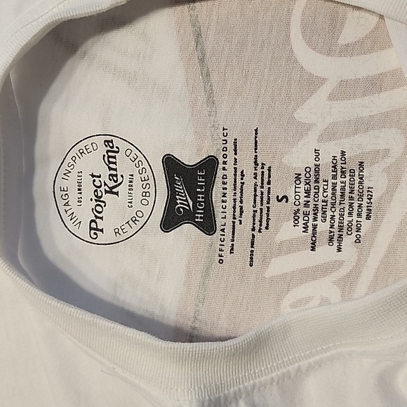 NWOT Recycled Karma Miller HIgh Life Champagne of‎ Beers Tee Size Small - Picture 13 of 14